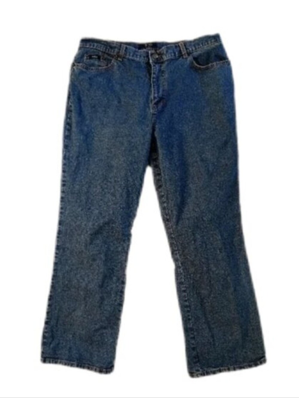 IZOD Jeans Womens High Waist Straight Wide Leg Medium Wash Size 16P